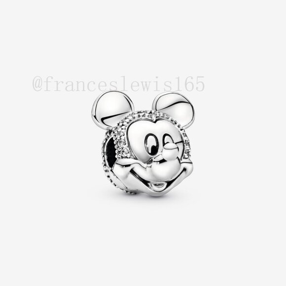 Pandora Mickey Mouse Pavé Clip Charm - Picture 1 of 4